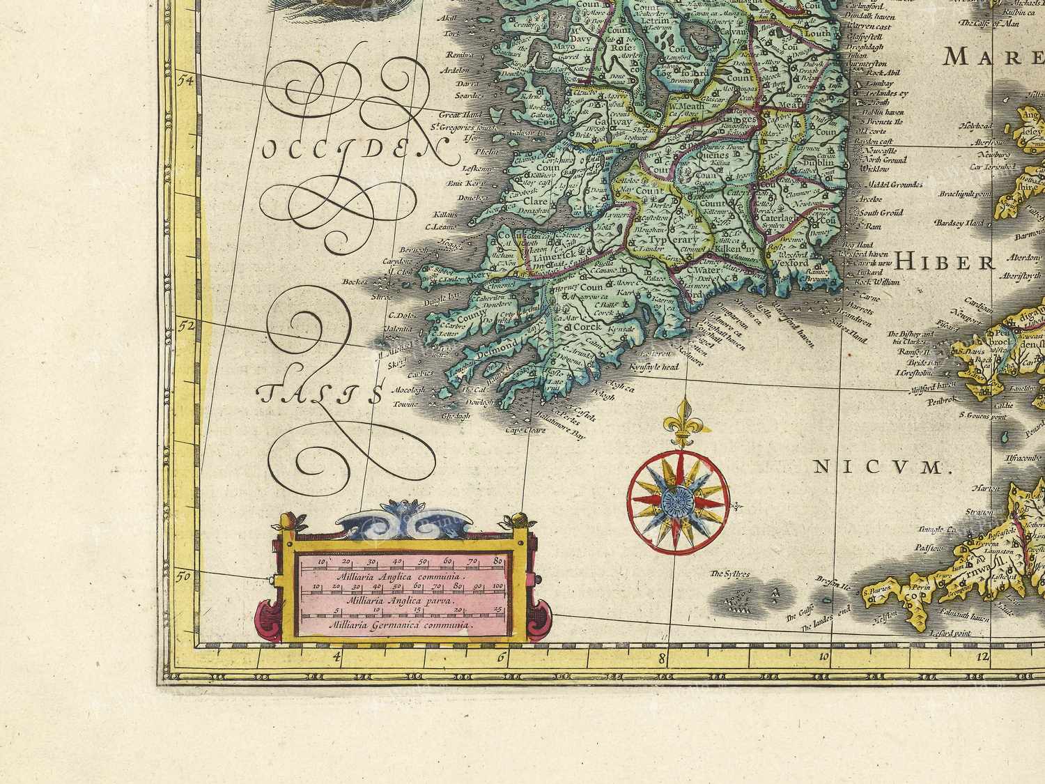 Map bottom left quadrant