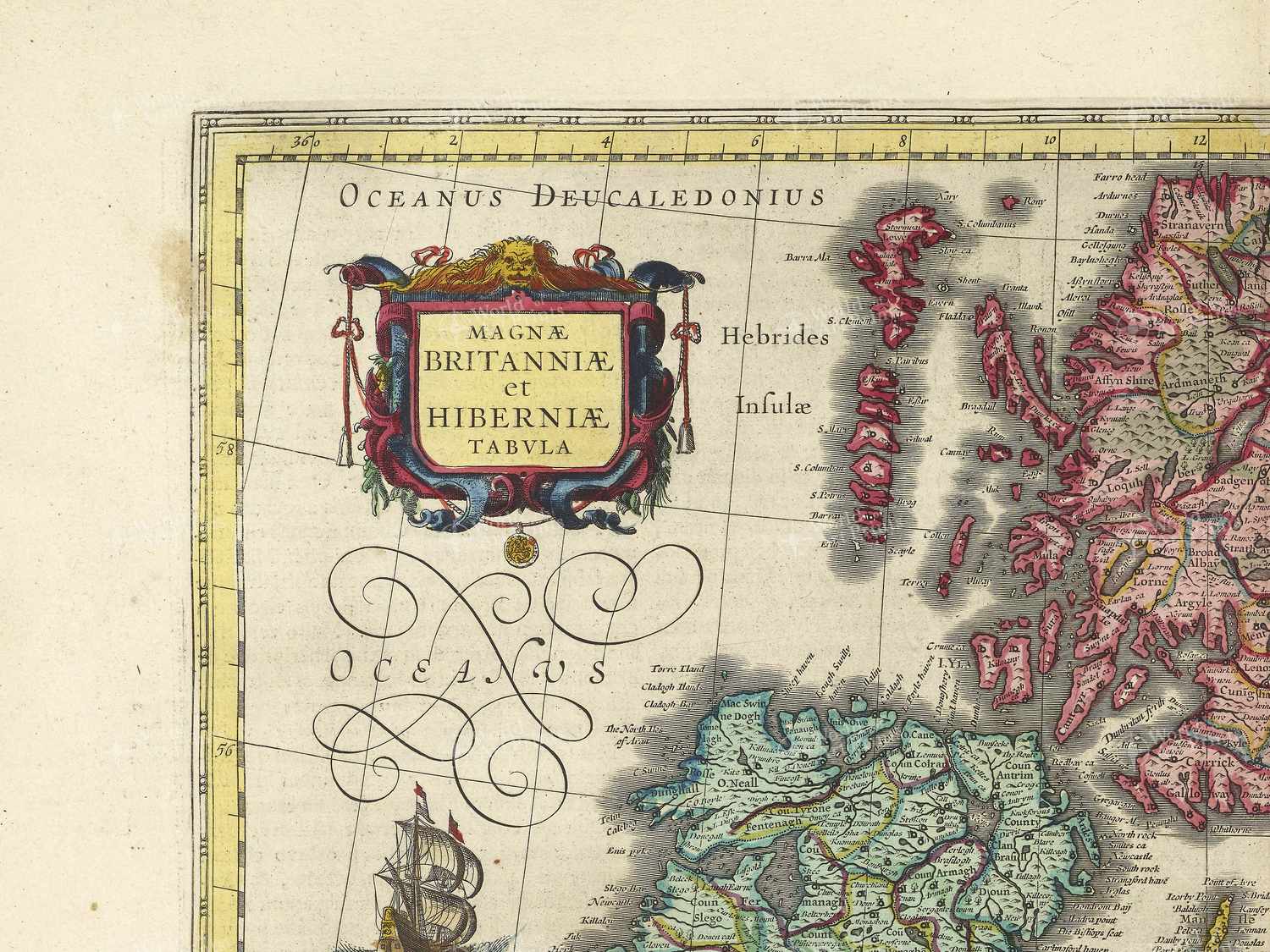 Map top left quadrant