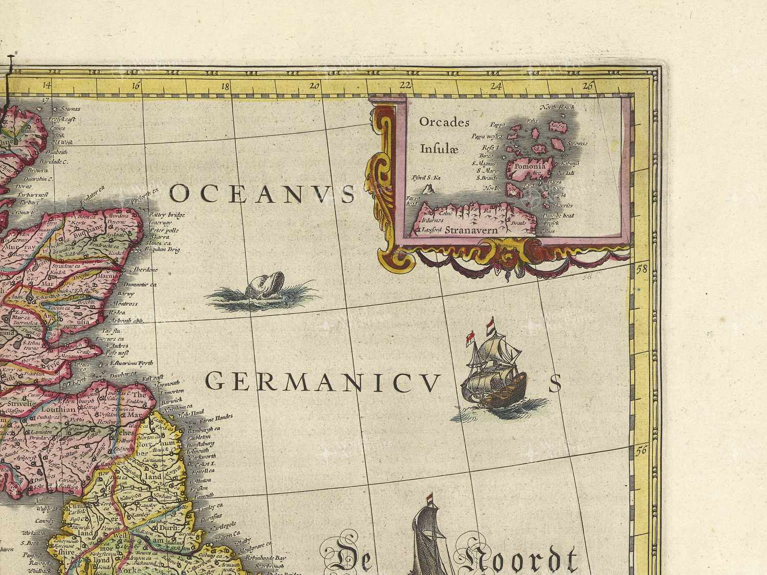Map top right quadrant