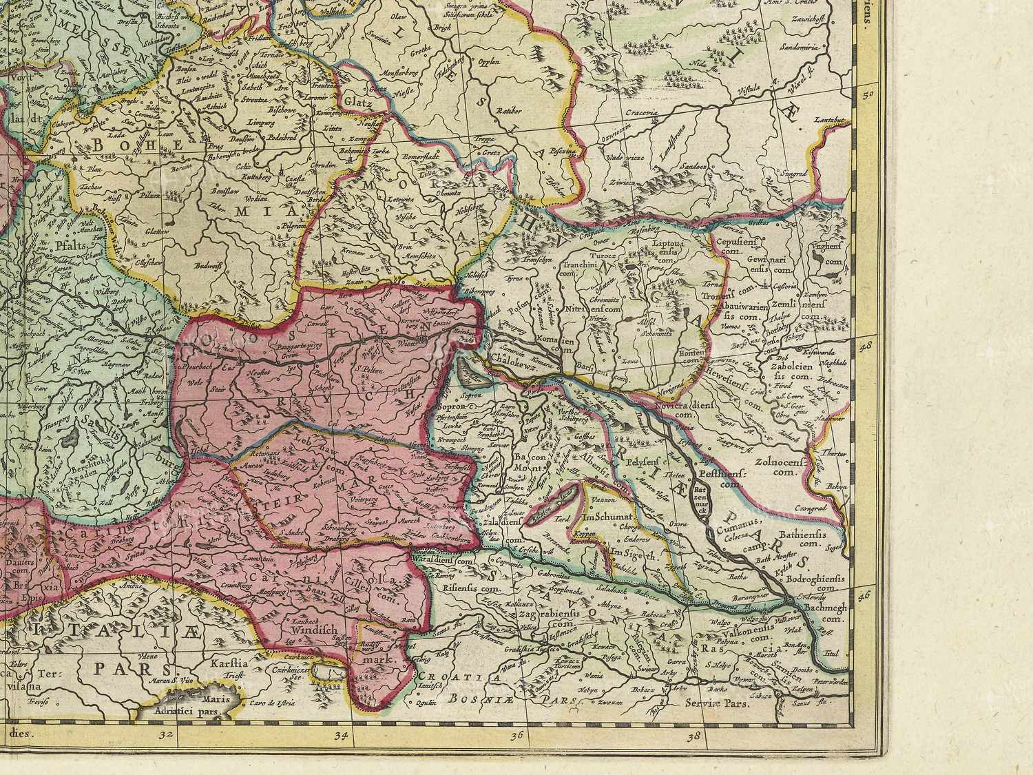 Map bottom right quadrant