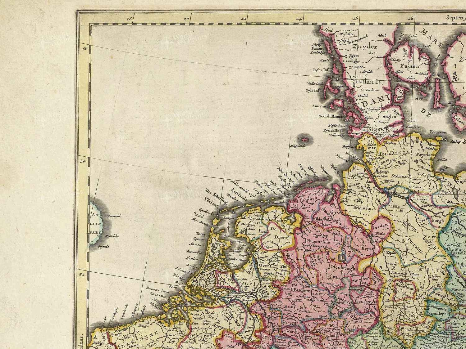 Map top left quadrant