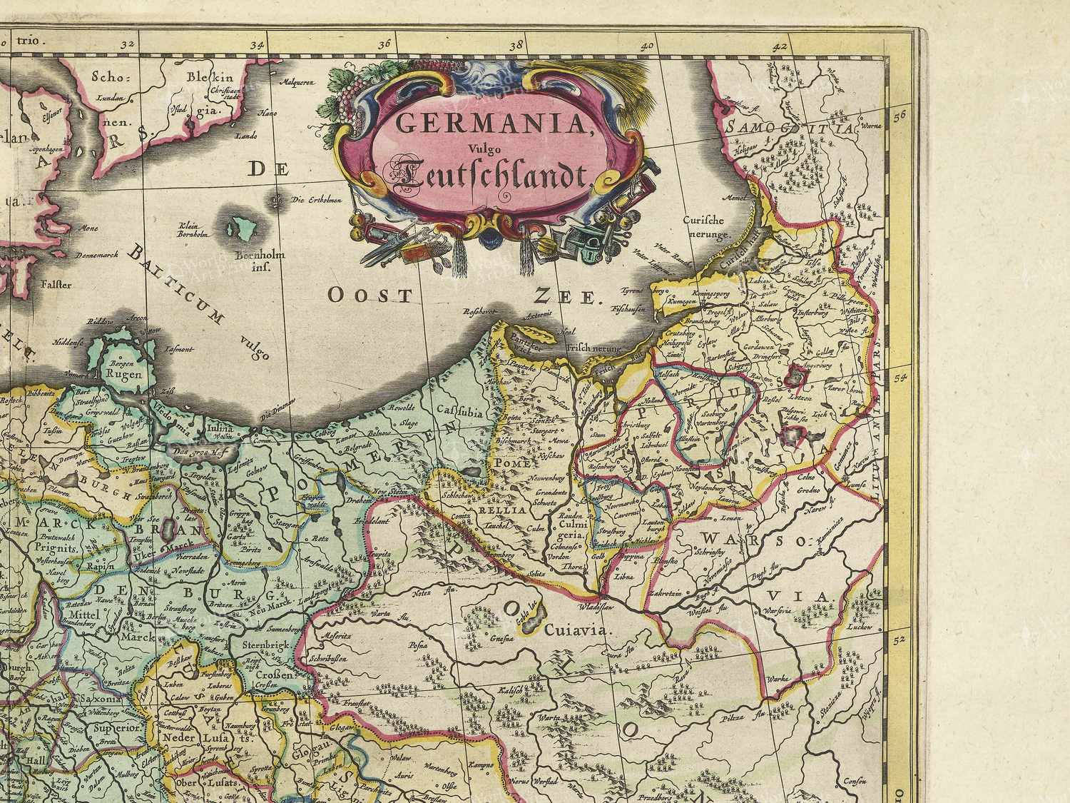Map top right quadrant