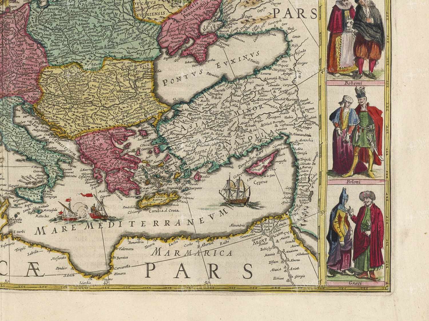 Map bottom right quadrant