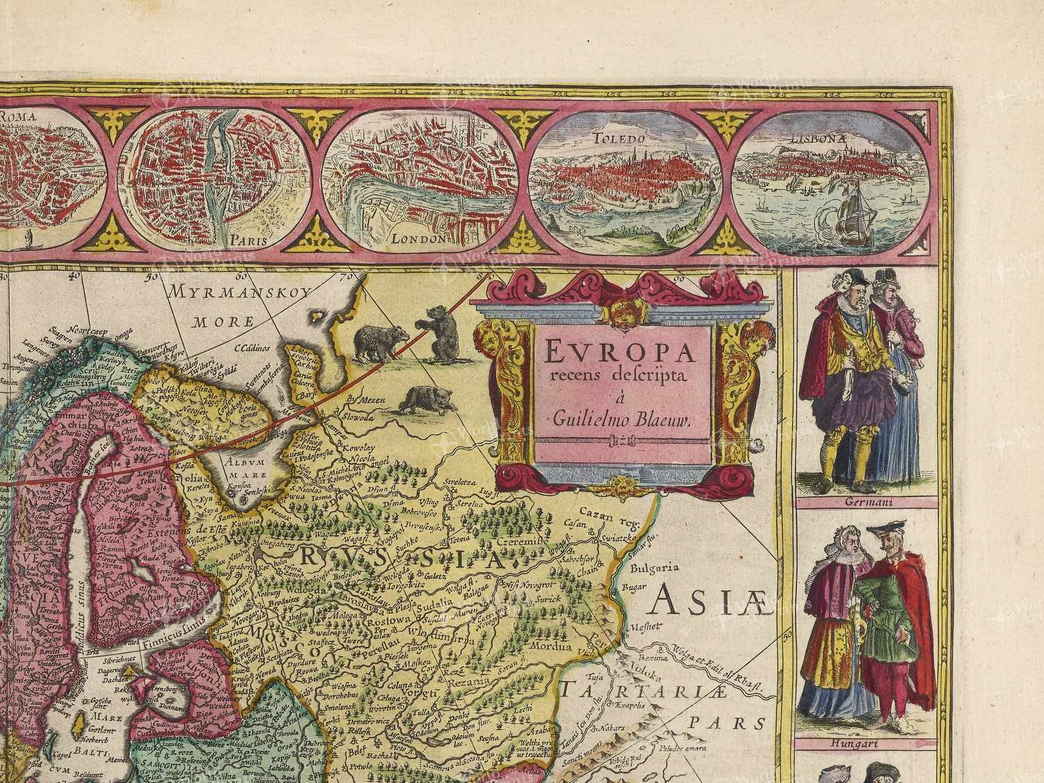 Map top right quadrant