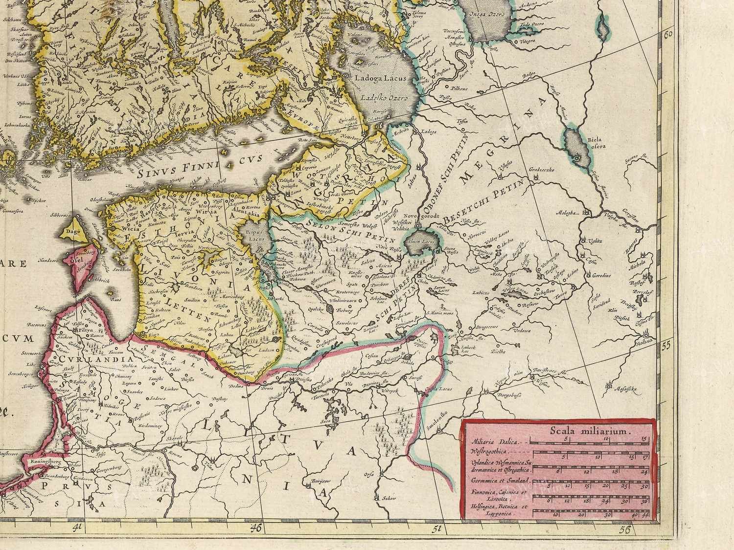 Map bottom right quadrant