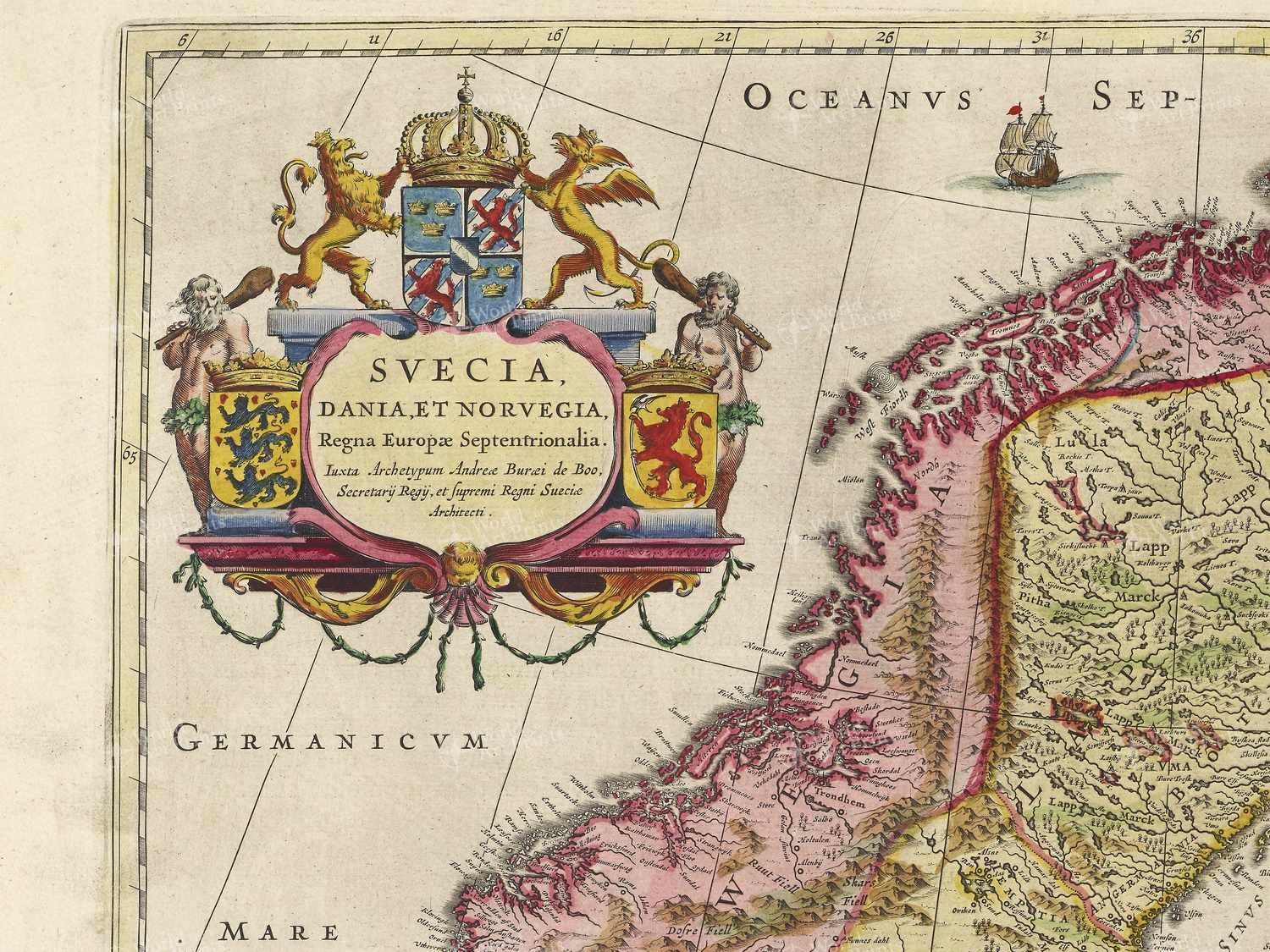 Map top left quadrant