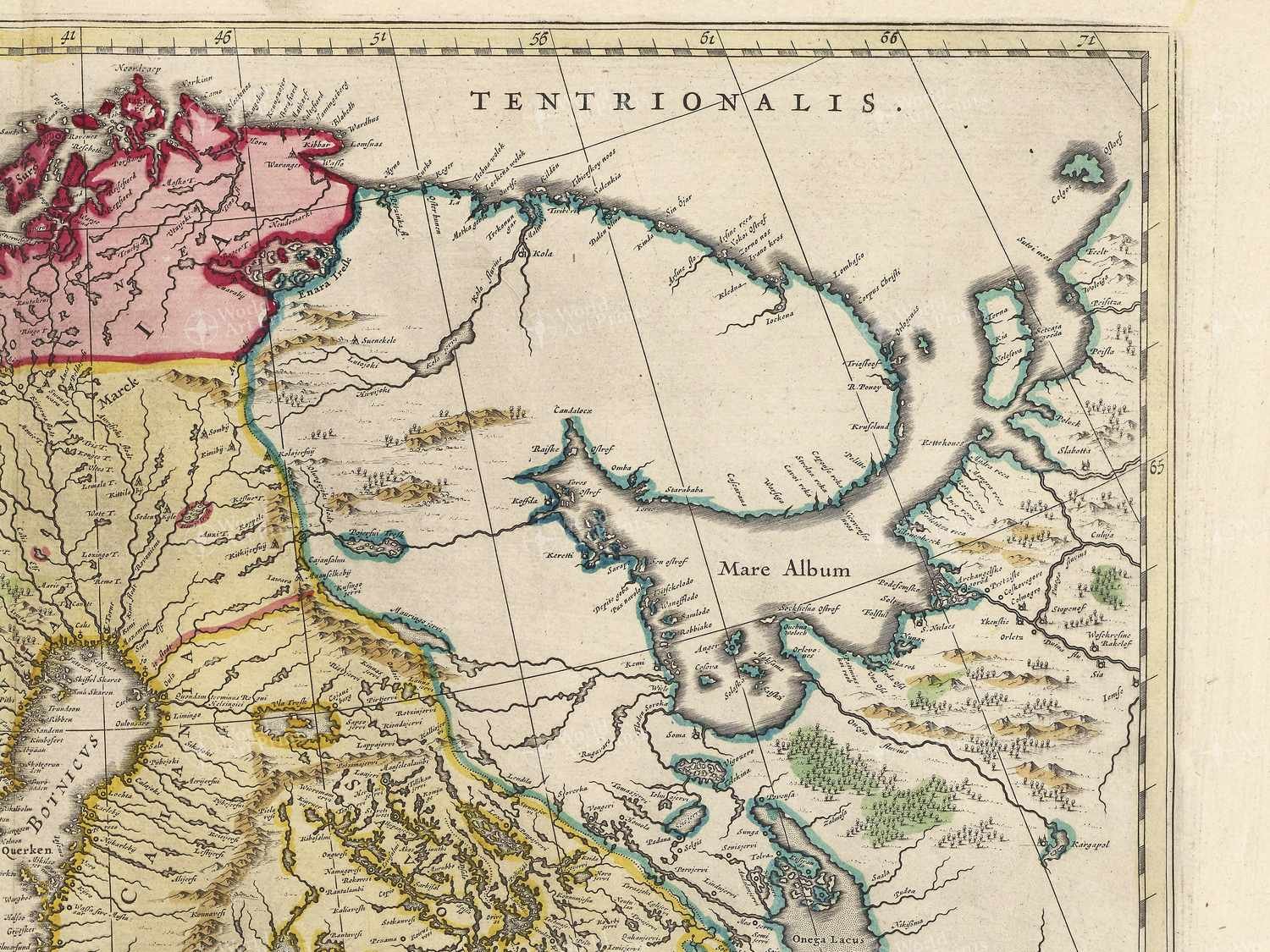 Map top right quadrant