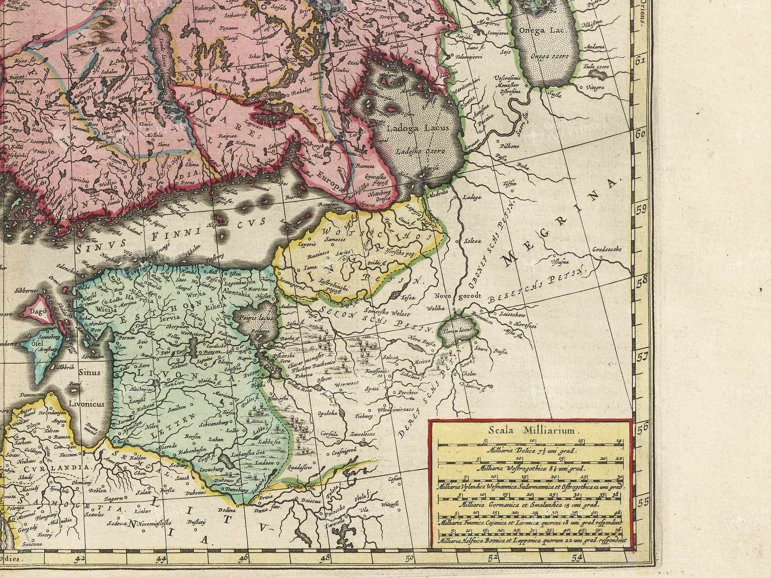 Map bottom right quadrant