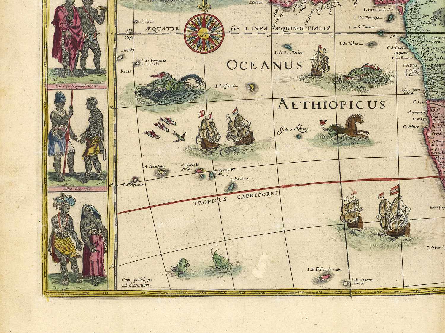 Map bottom left quadrant
