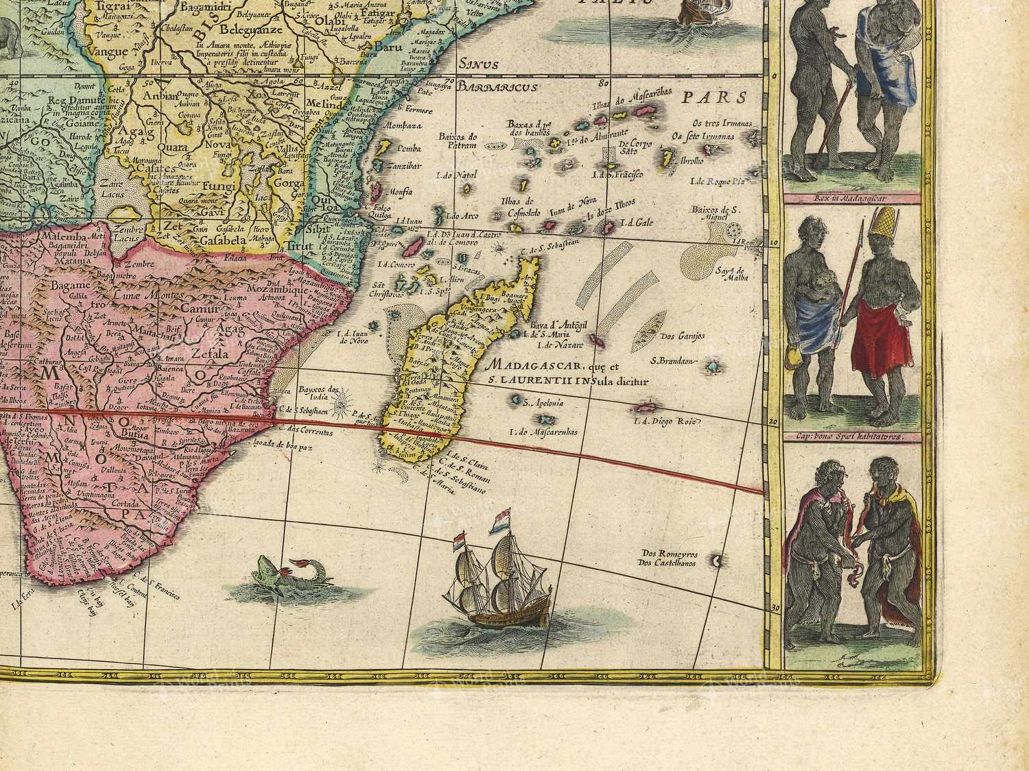 Map bottom right quadrant