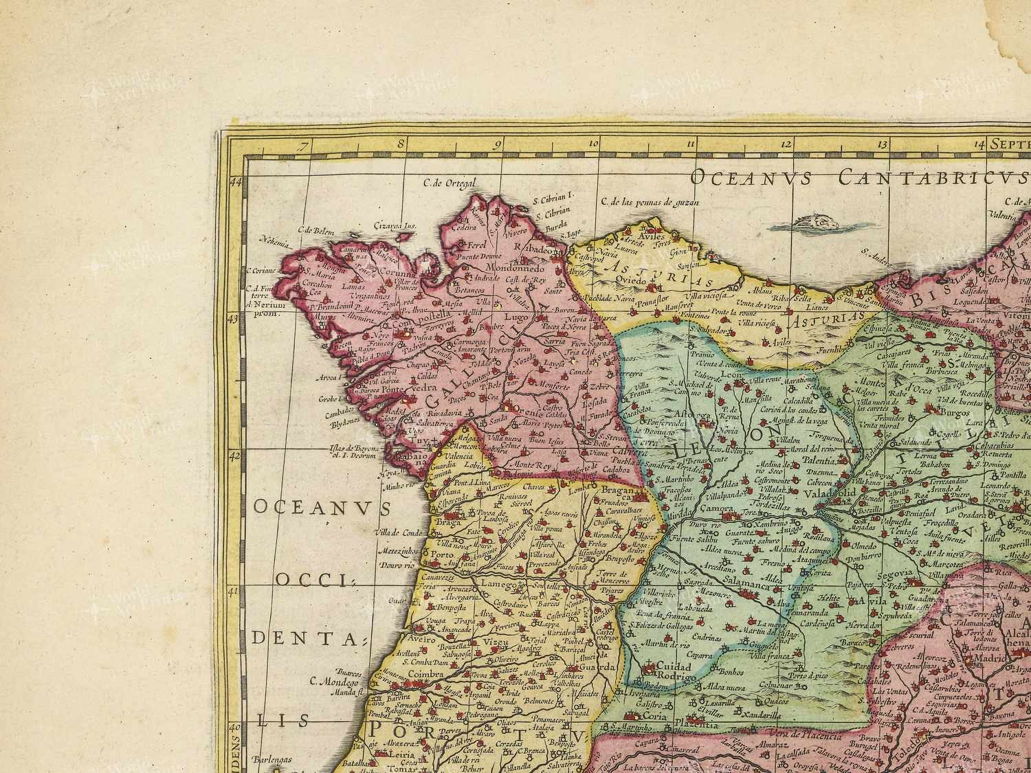 Map top left quadrant