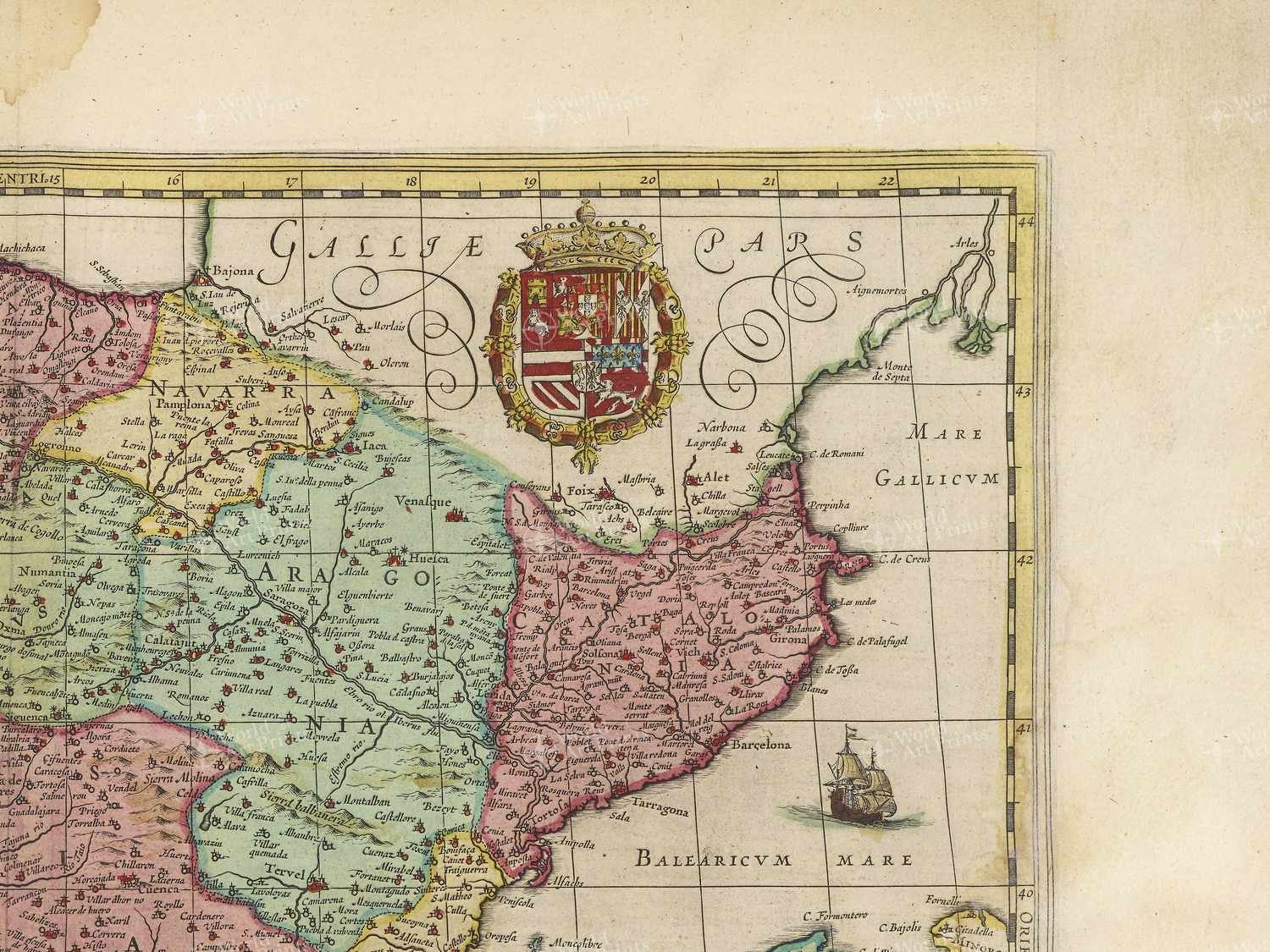 Map top right quadrant