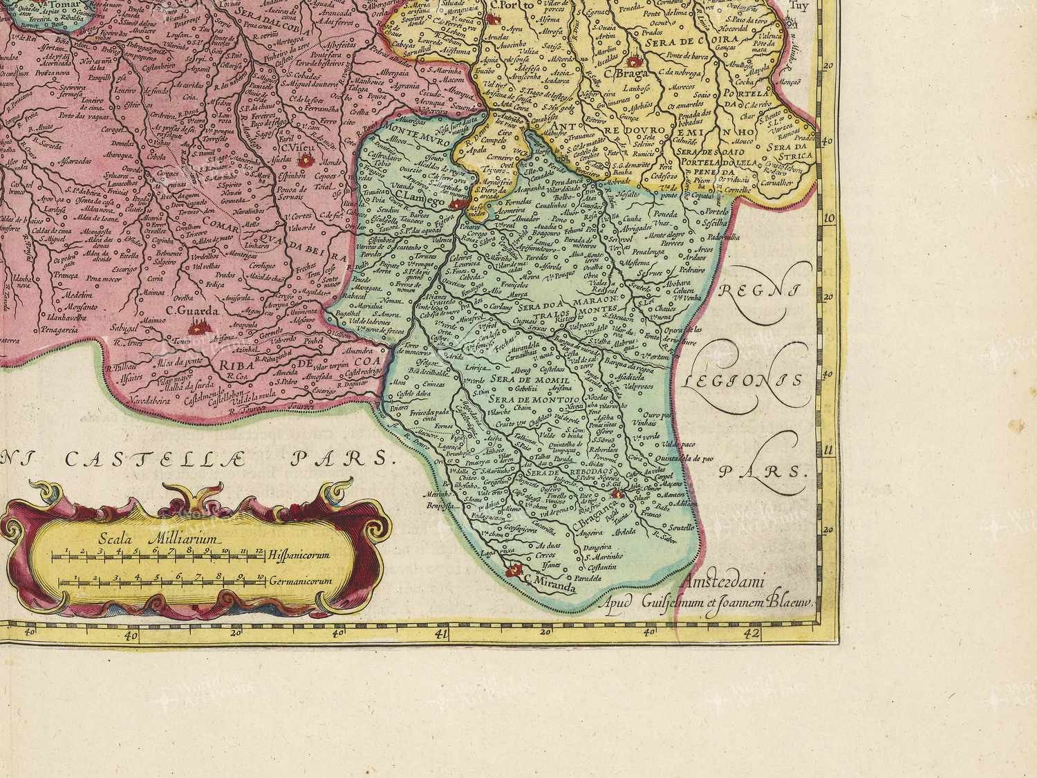 Map bottom right quadrant