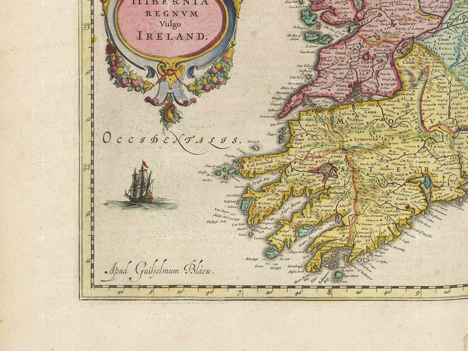 Map bottom left quadrant