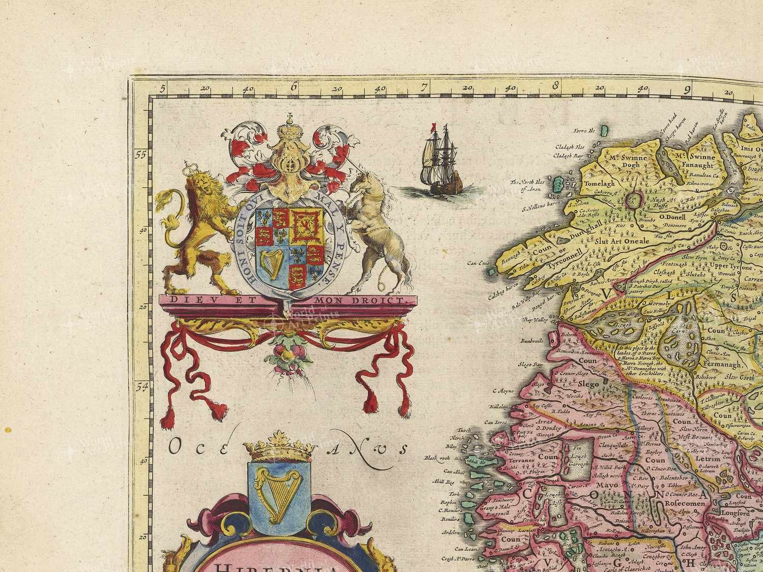 Map top left quadrant