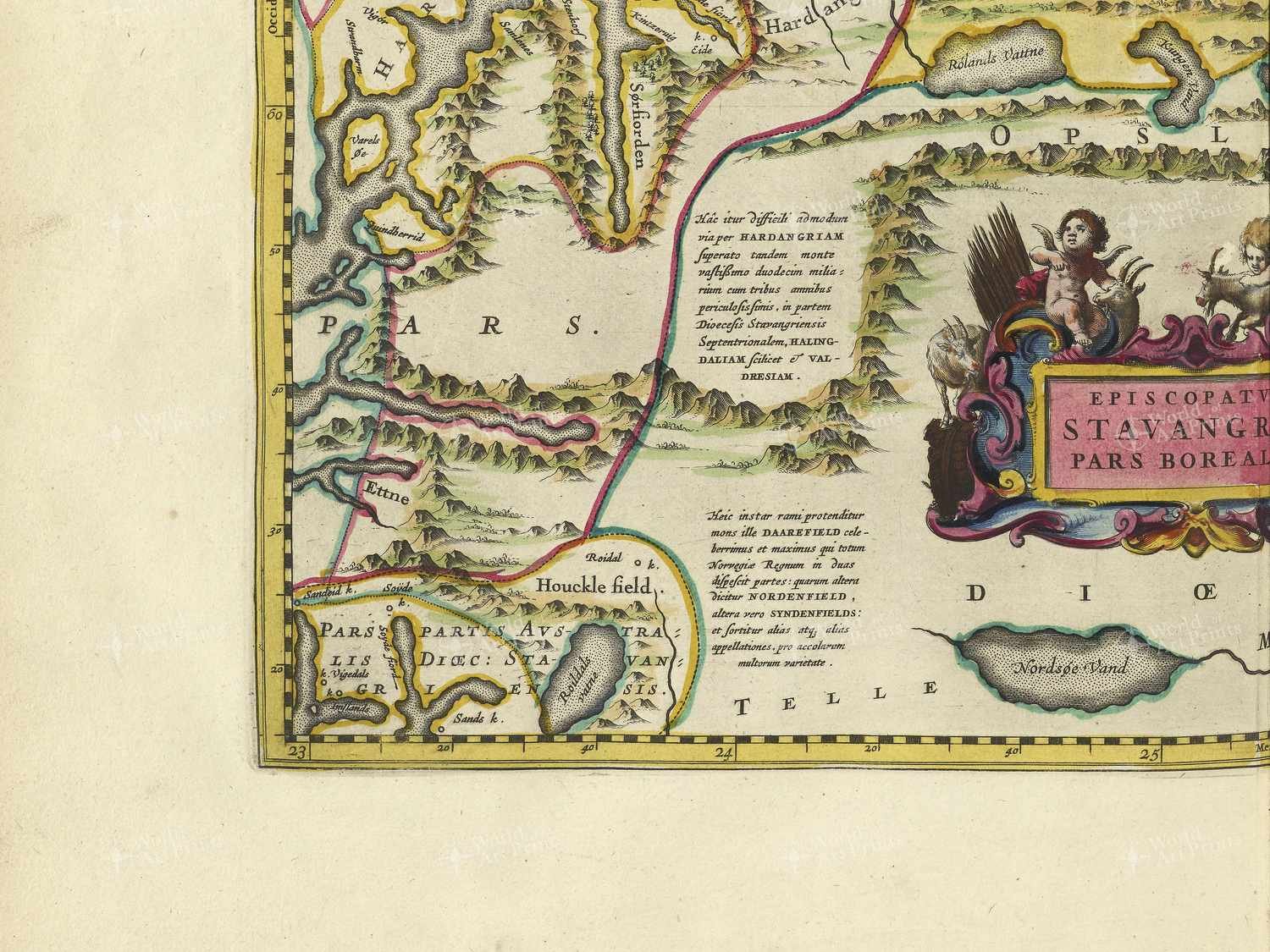 Map bottom left quadrant
