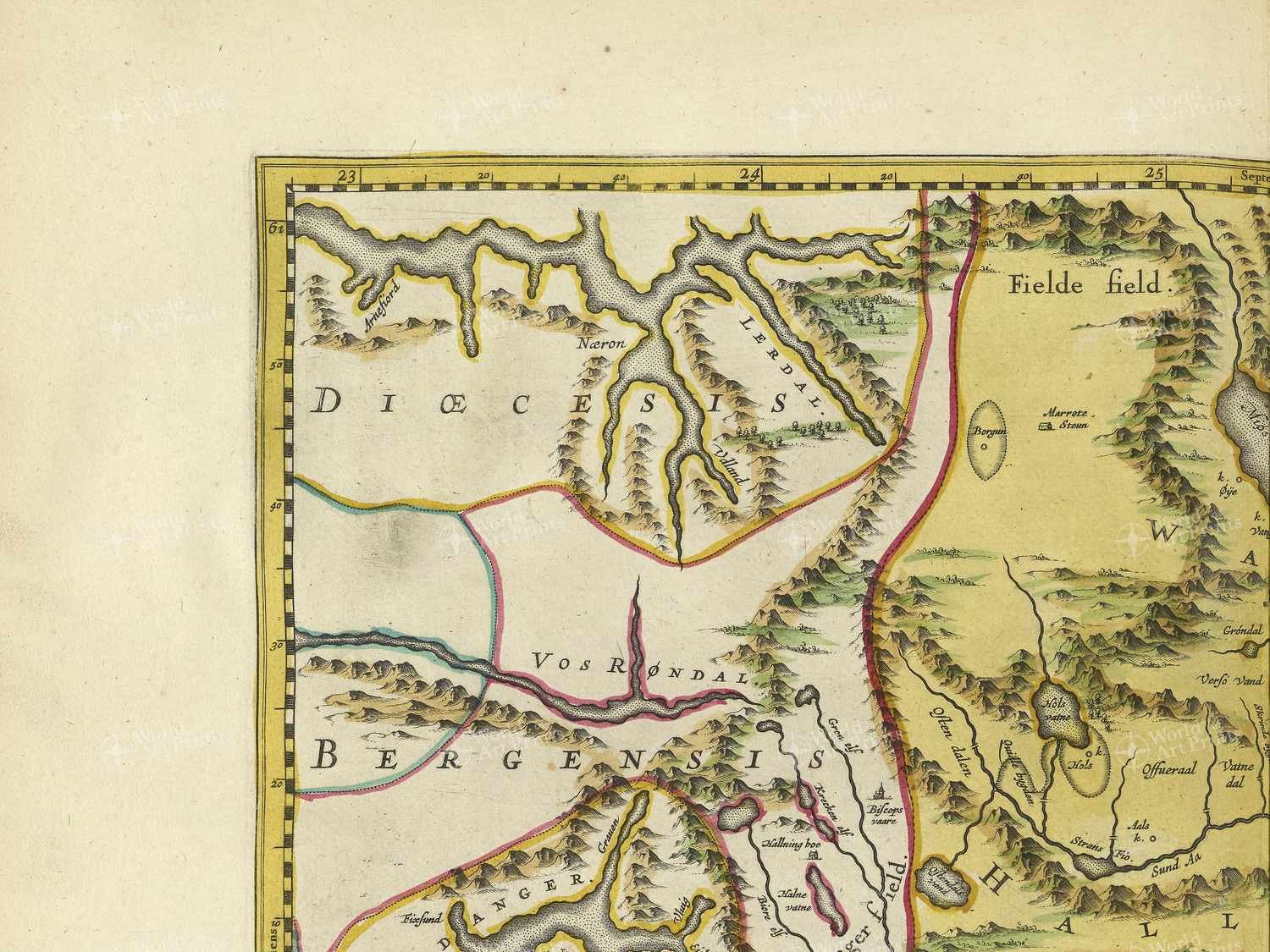 Map top left quadrant