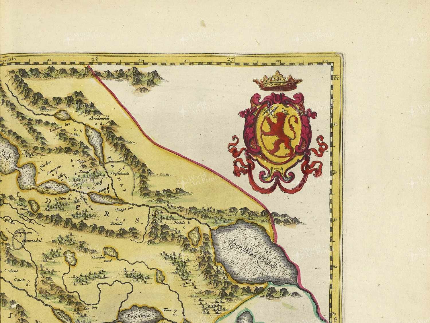 Map top right quadrant