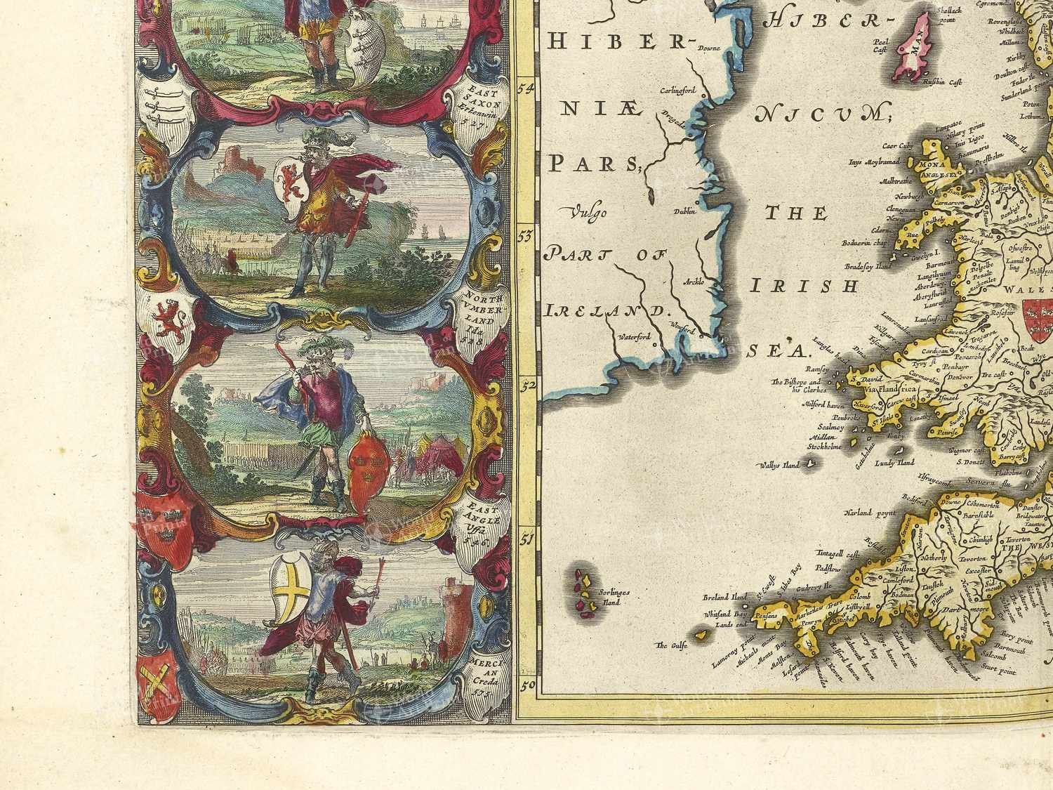 Map bottom left quadrant
