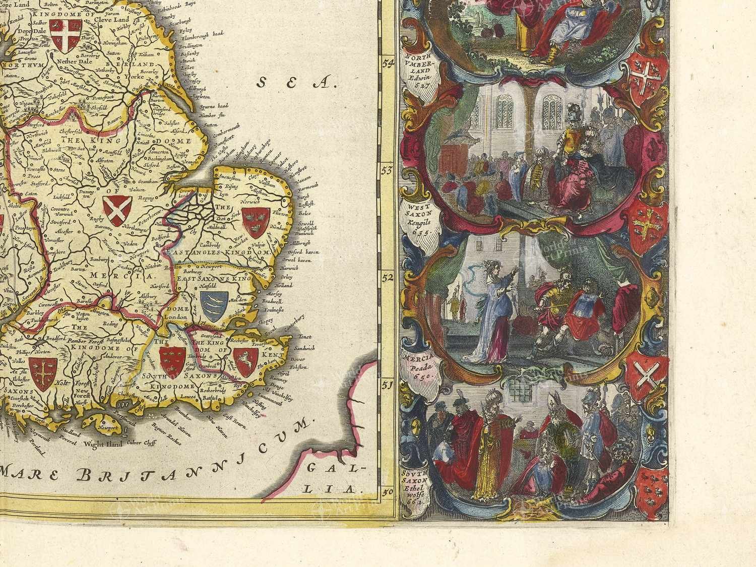 Map bottom right quadrant