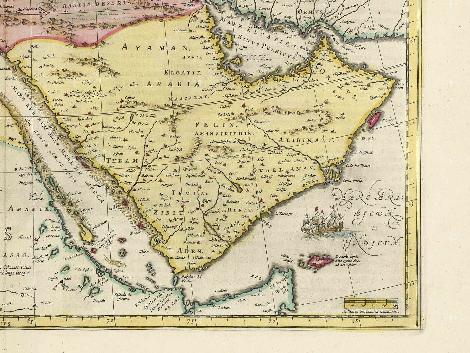 Map bottom right quadrant