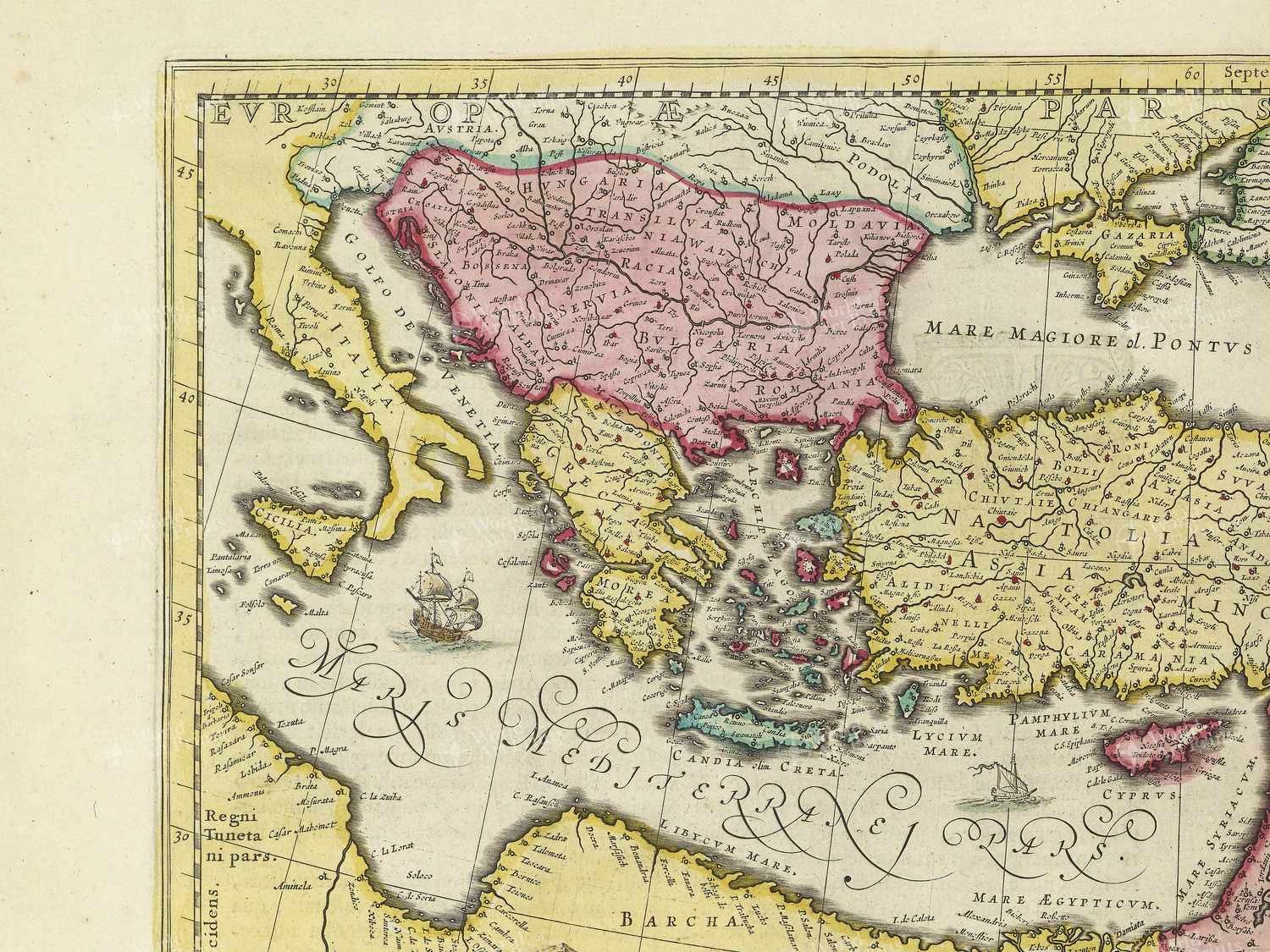 Map top left quadrant