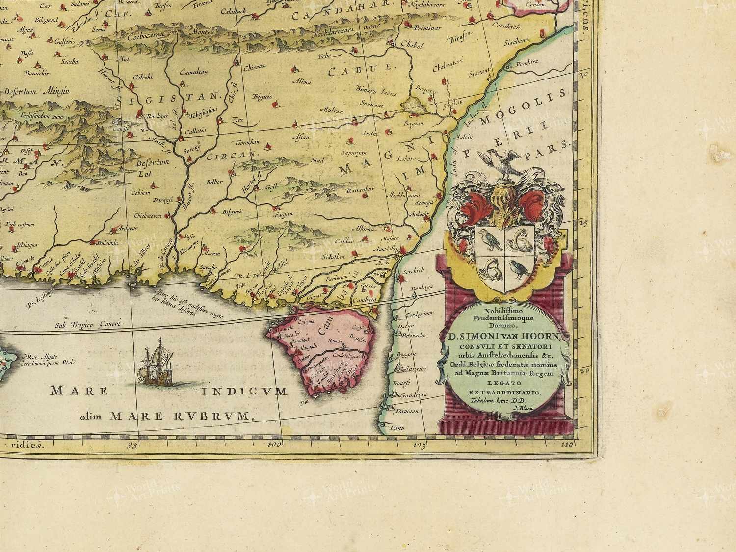 Map bottom right quadrant