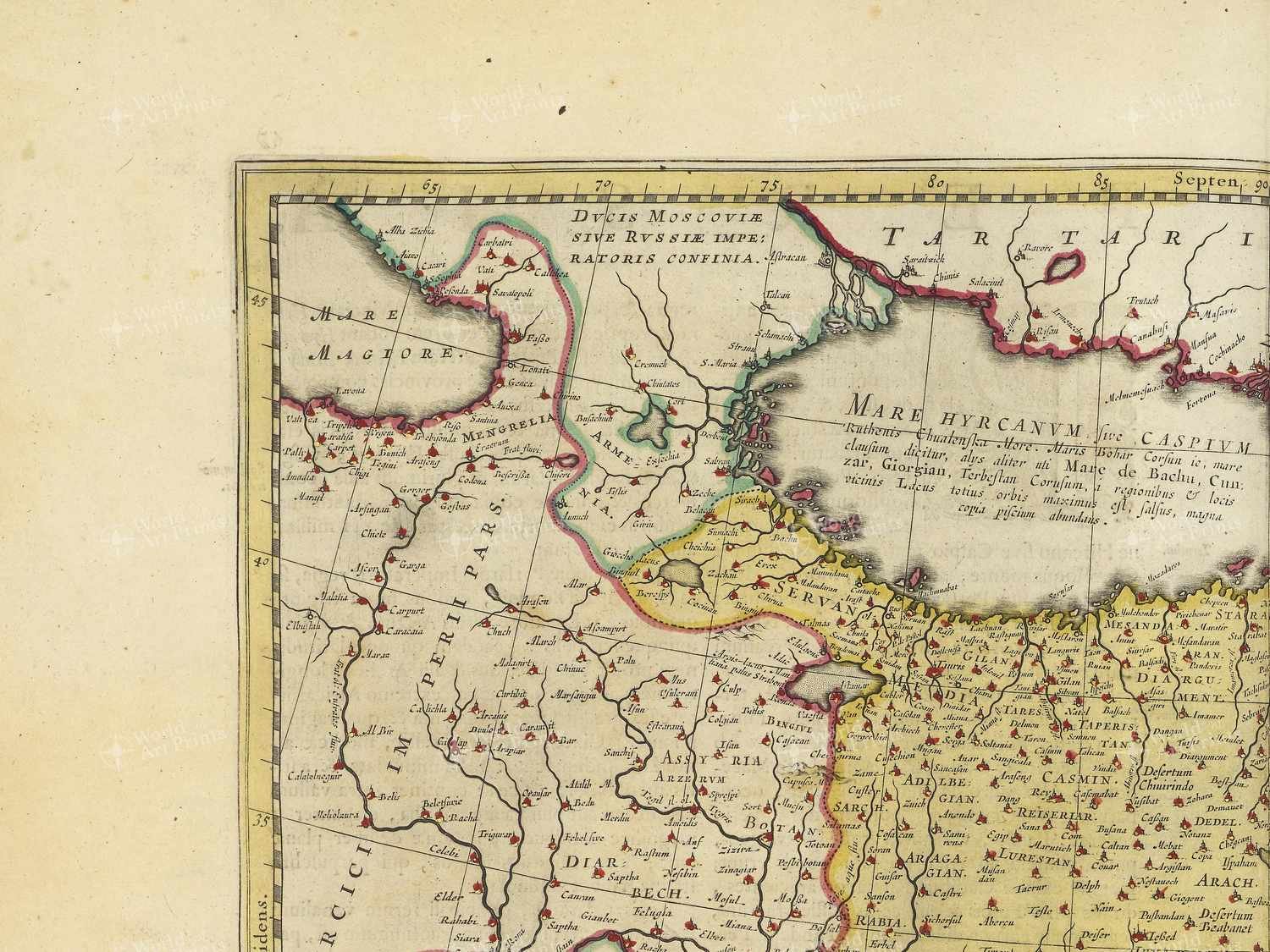 Map top left quadrant