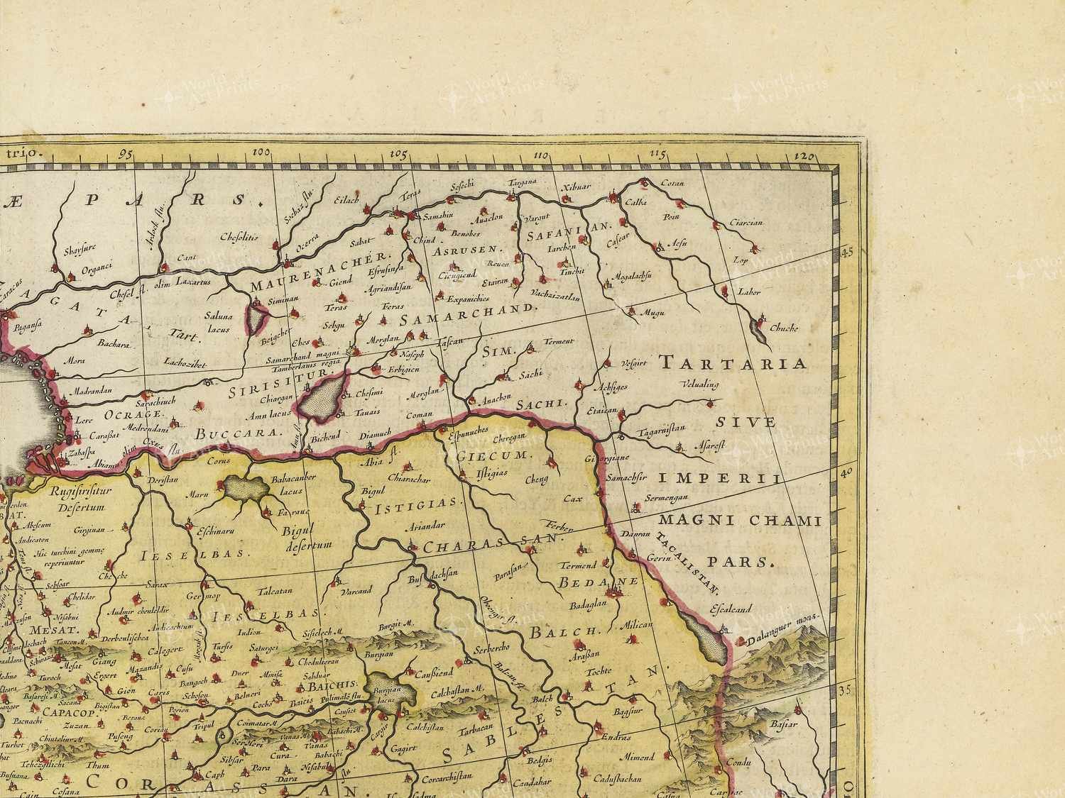 Map top right quadrant