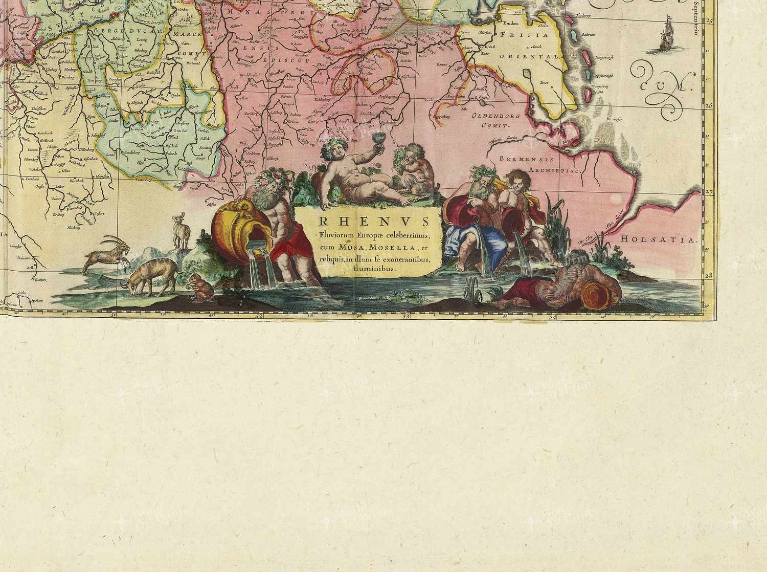 Map bottom right quadrant