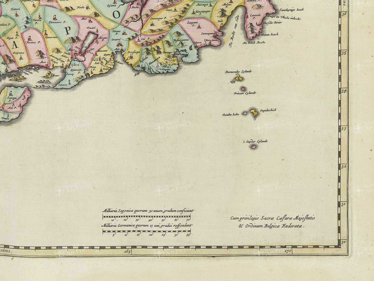 Map bottom right quadrant