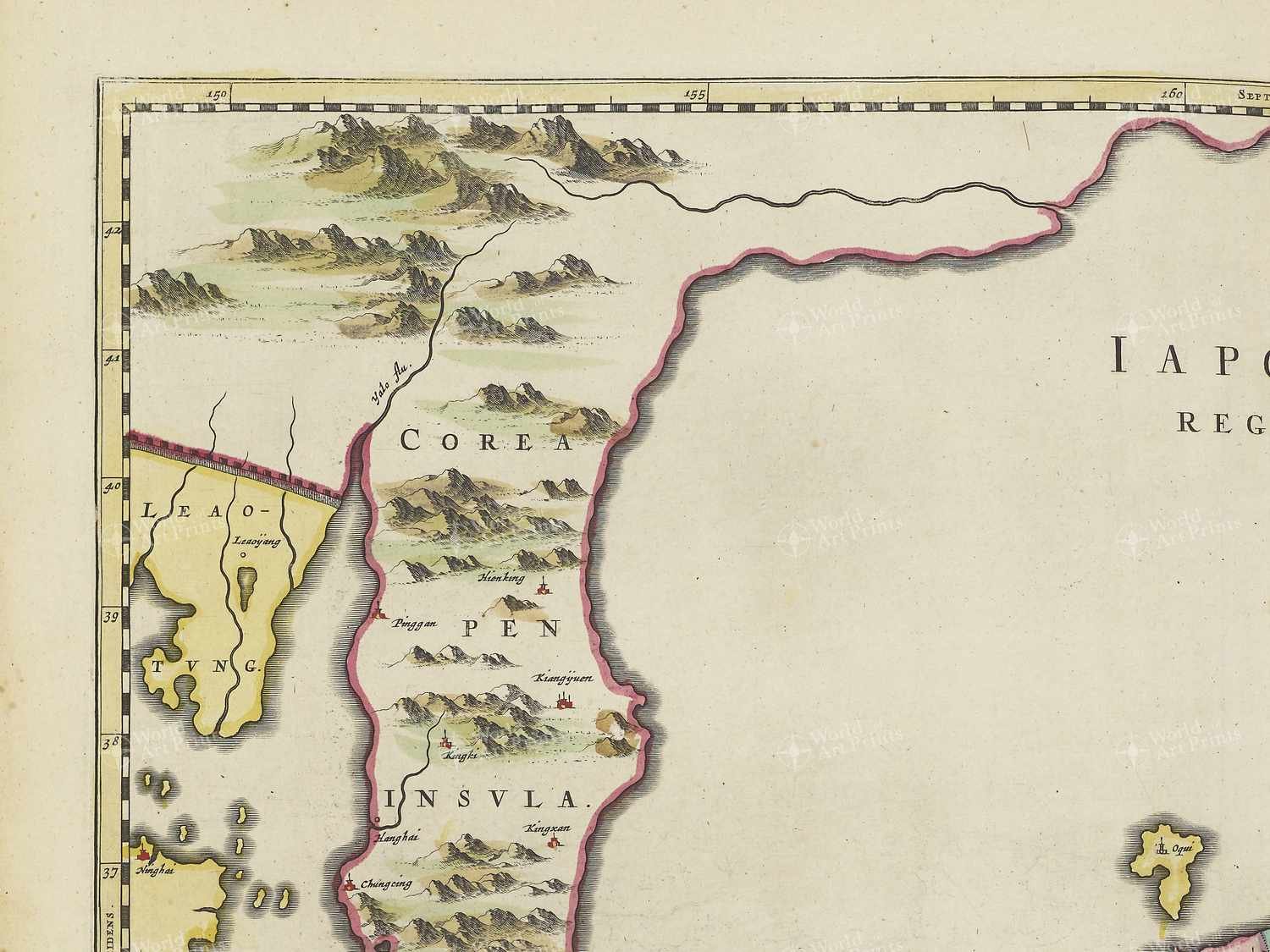 Map top left quadrant