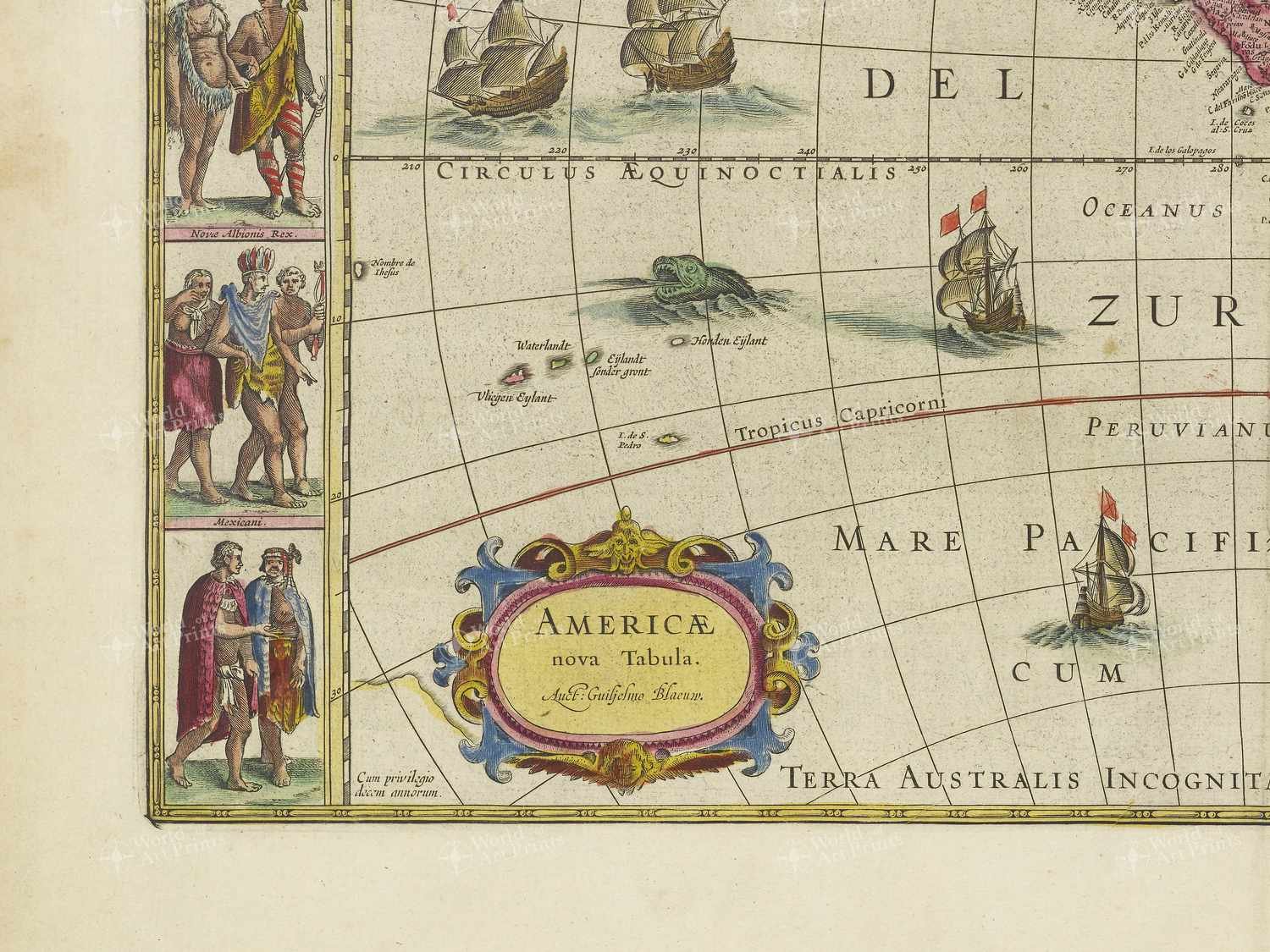 Map bottom left quadrant