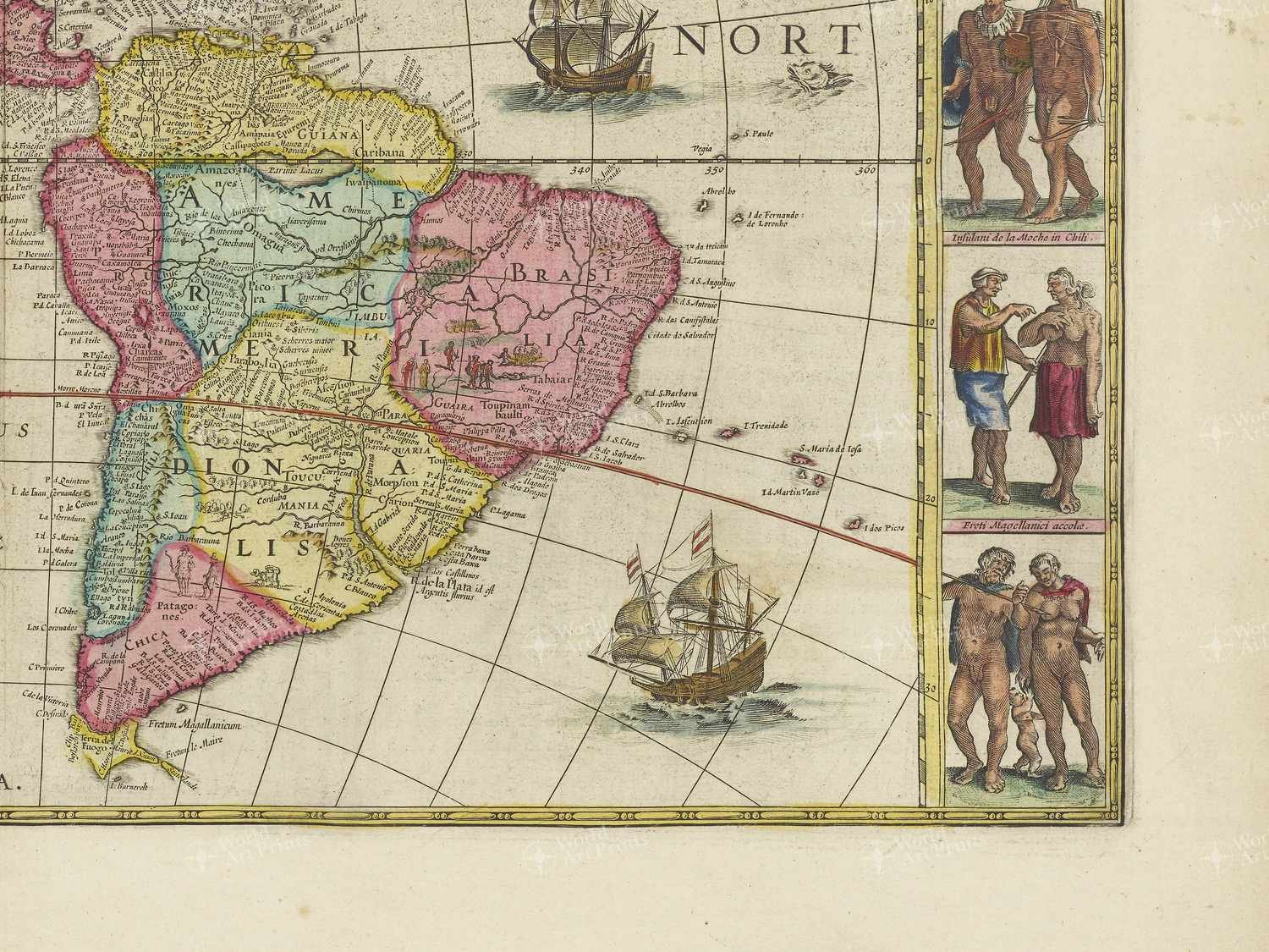 Map bottom right quadrant