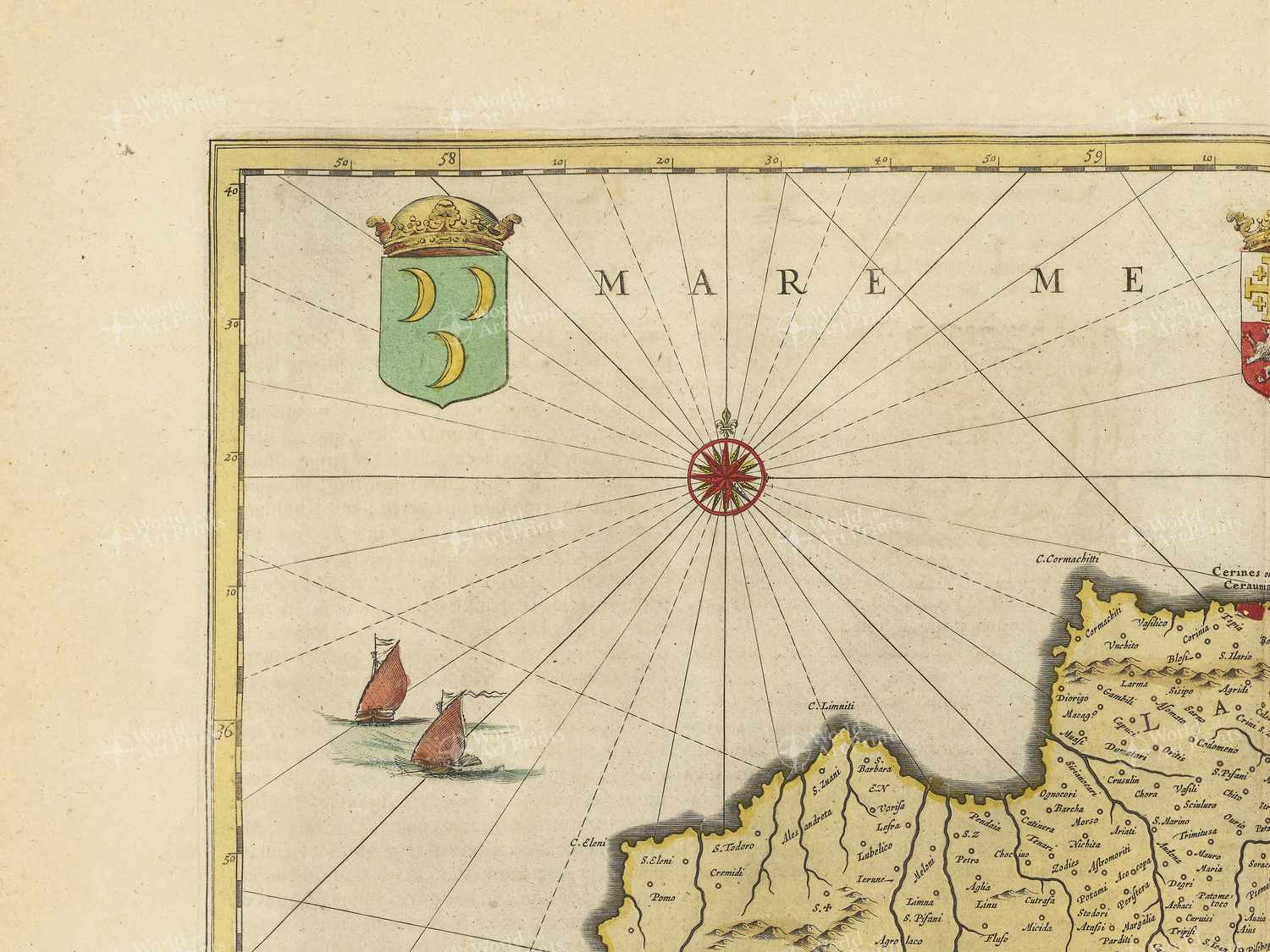 Map top left quadrant