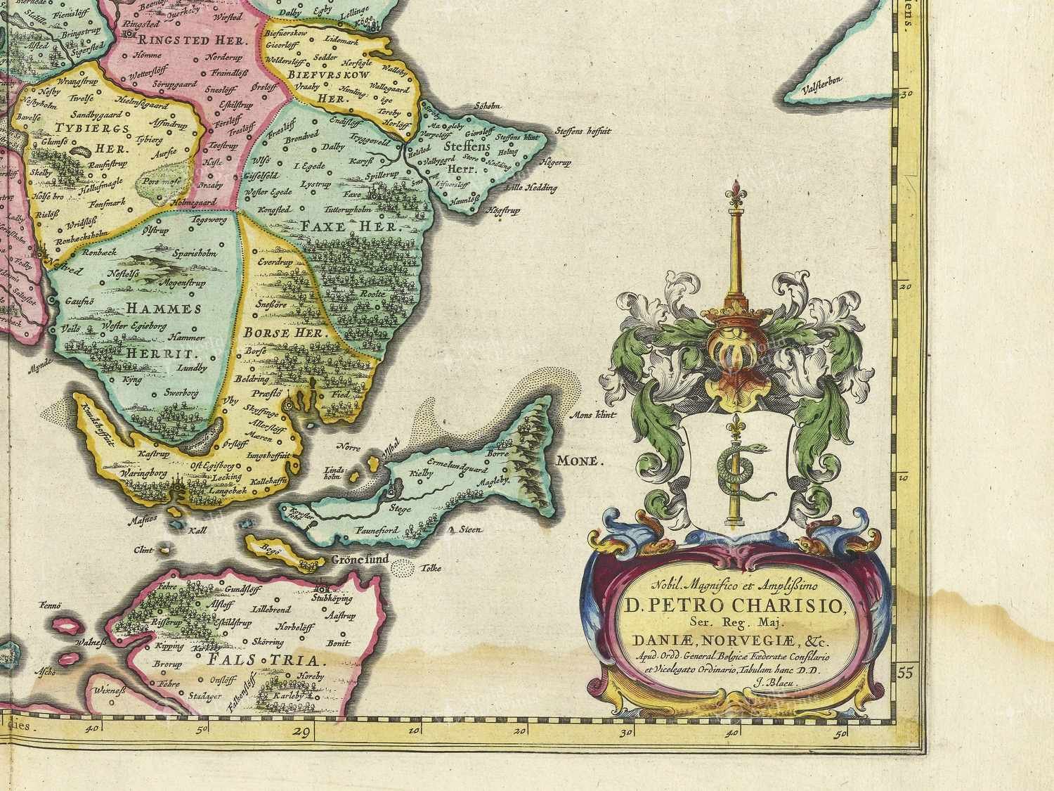 Map bottom right quadrant