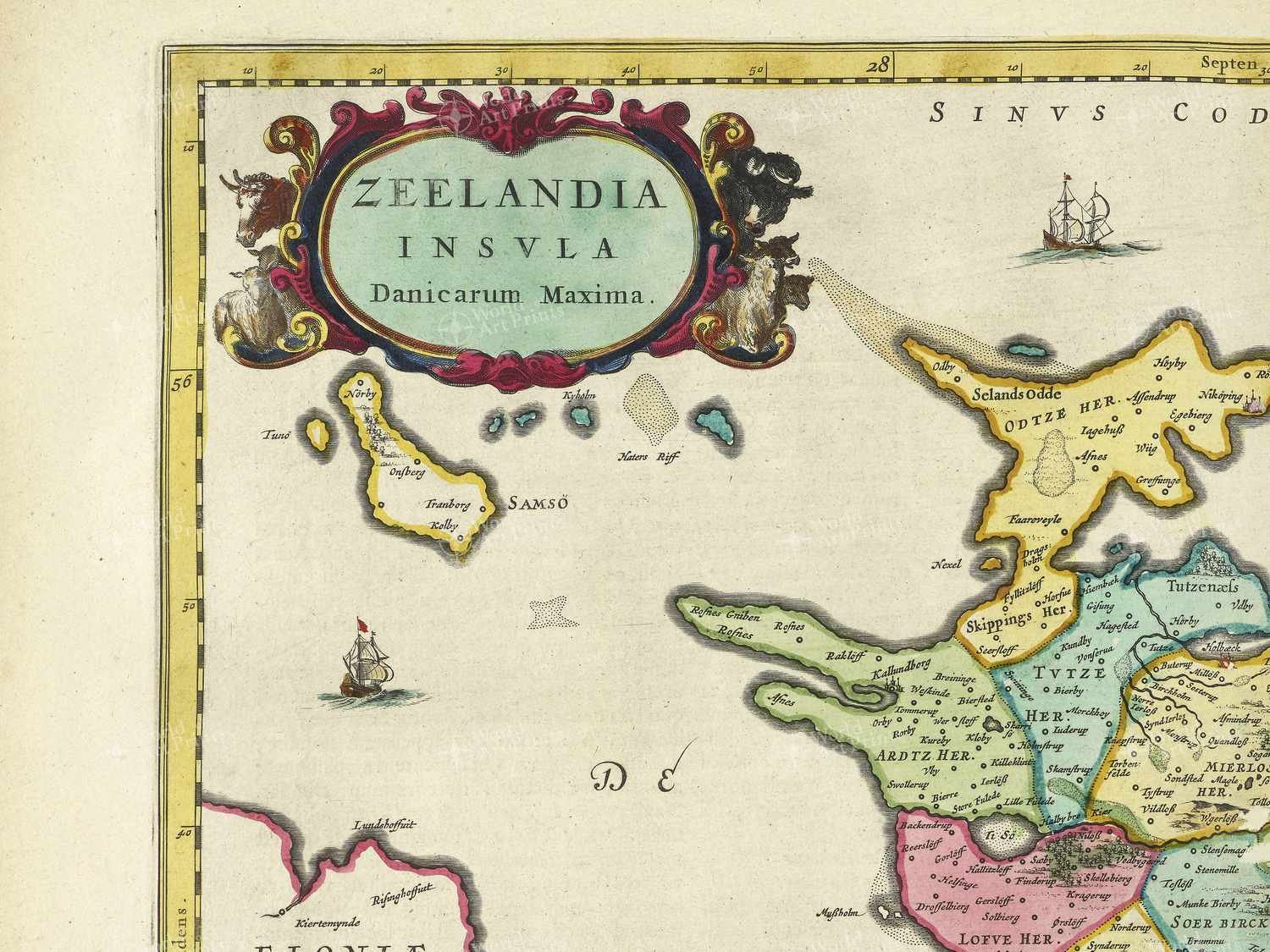 Map top left quadrant