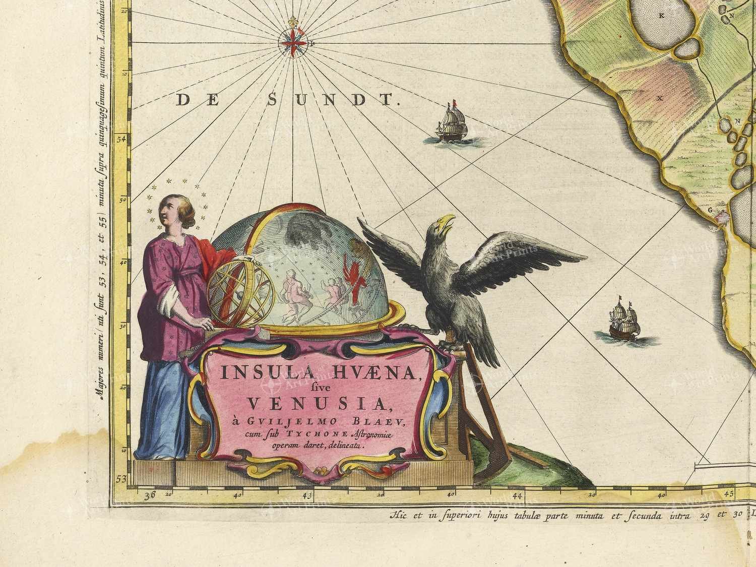 Map bottom left quadrant