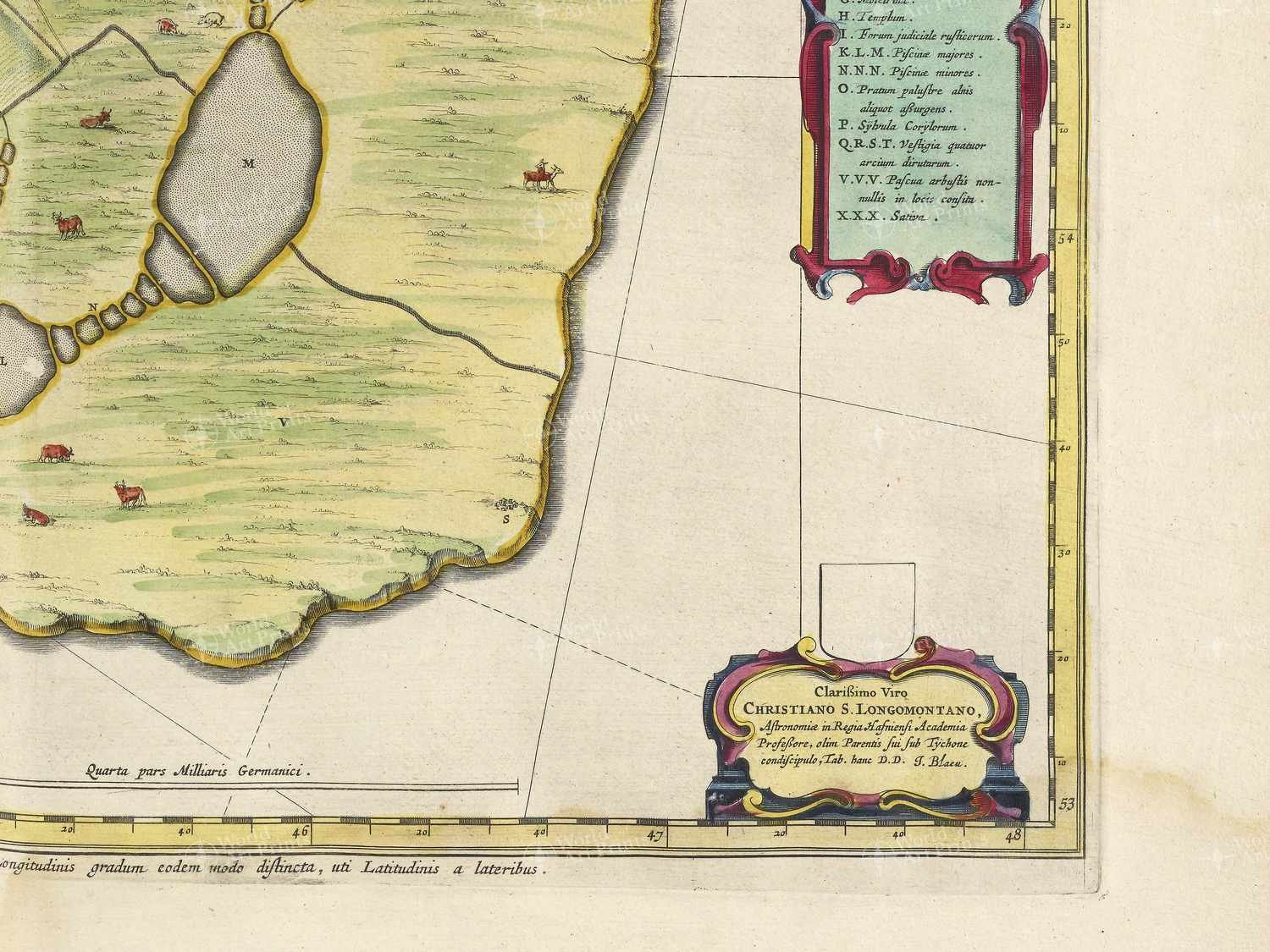 Map bottom right quadrant
