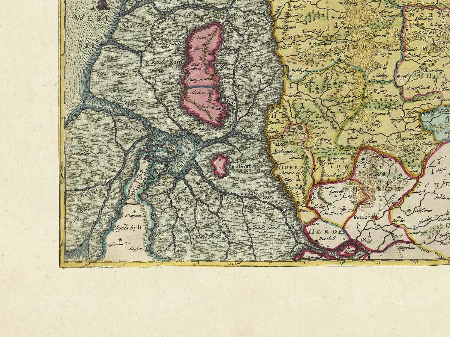 Map bottom left quadrant