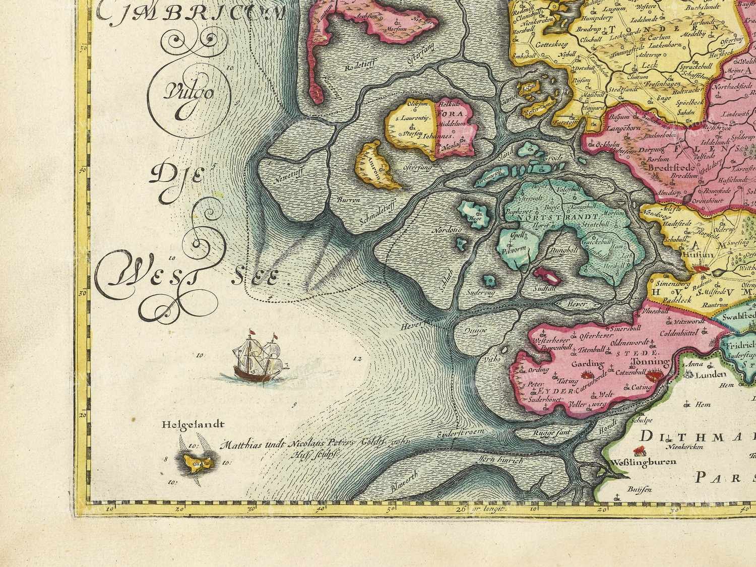 Map bottom left quadrant