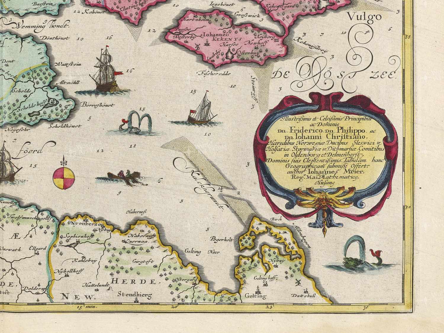Map bottom right quadrant