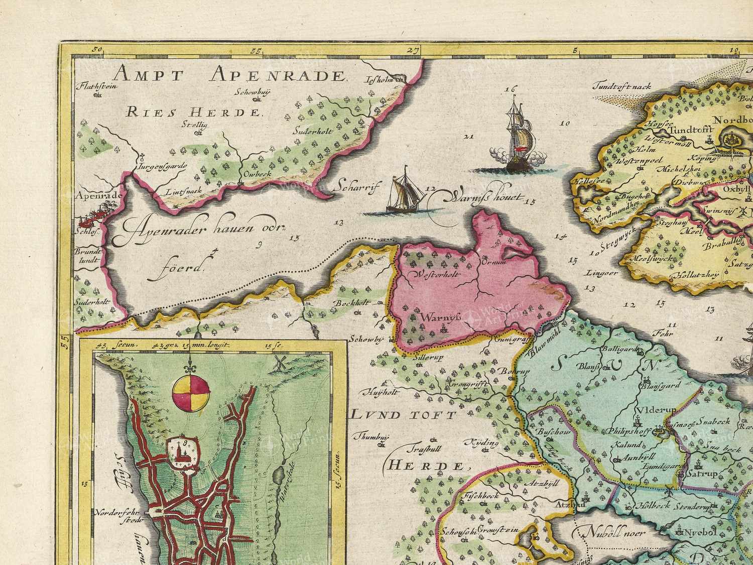 Map top left quadrant