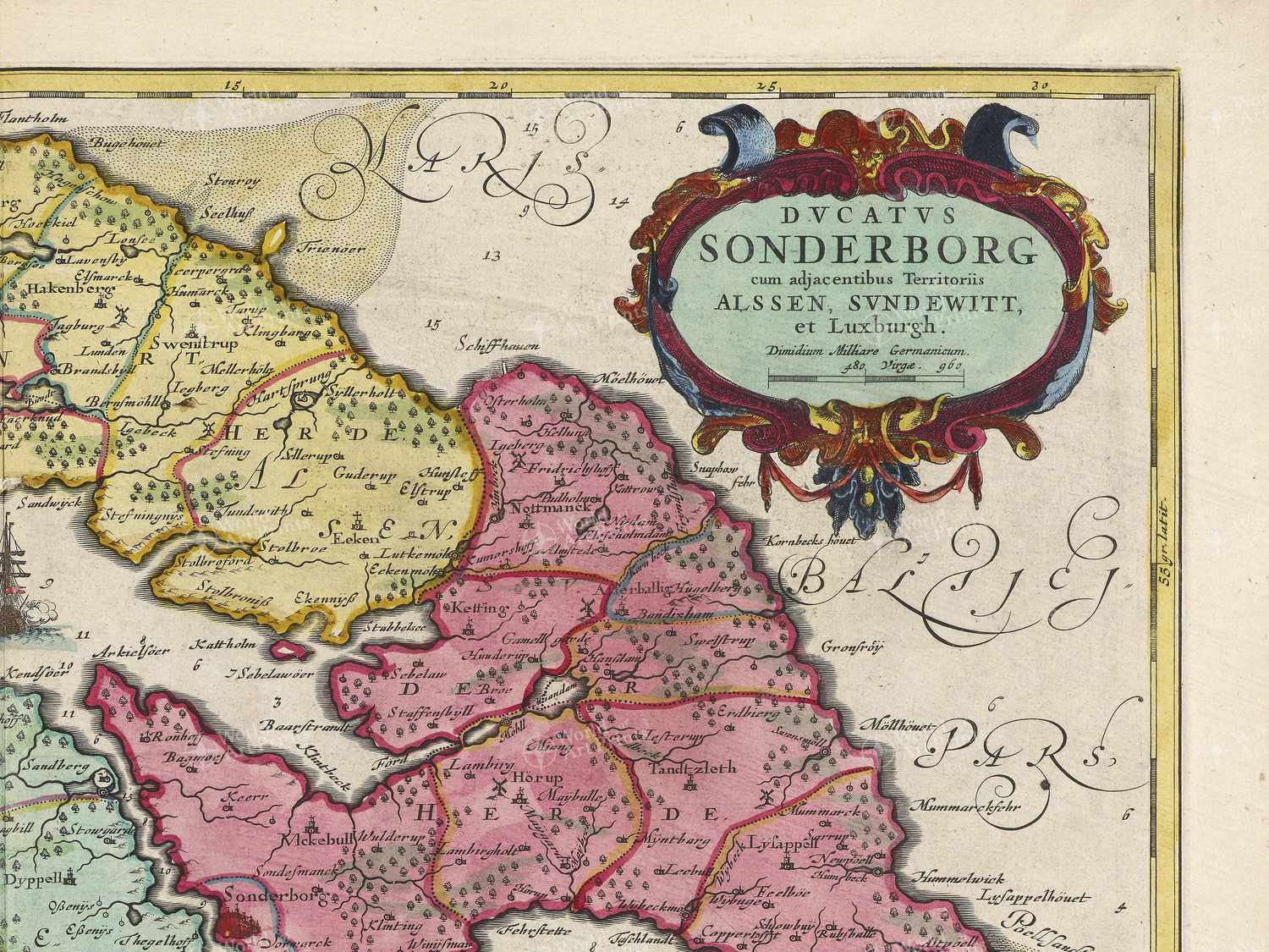 Map top right quadrant