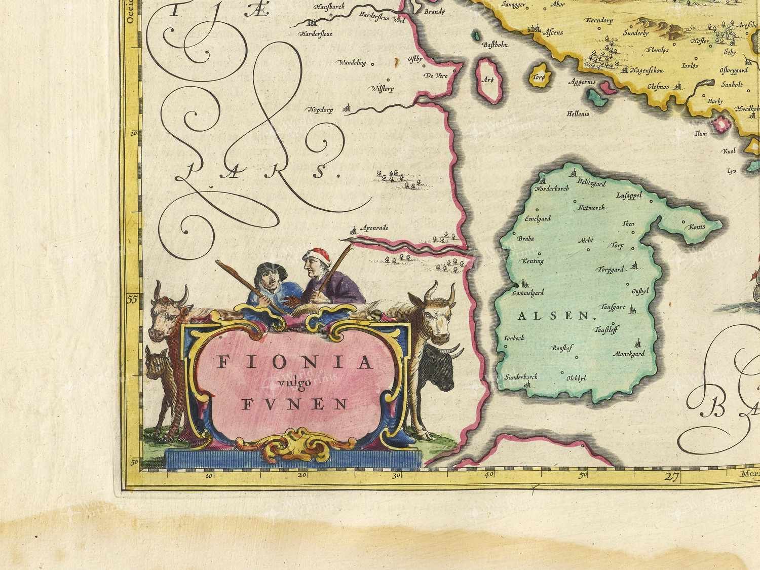 Map bottom left quadrant