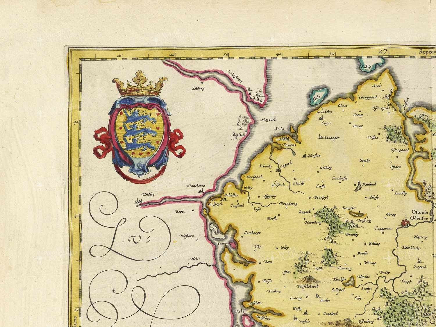 Map top left quadrant
