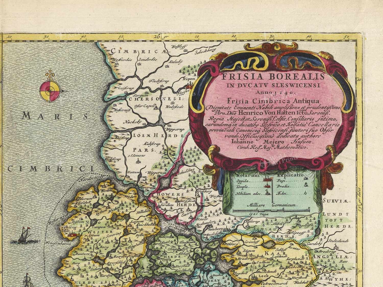 Map top right quadrant