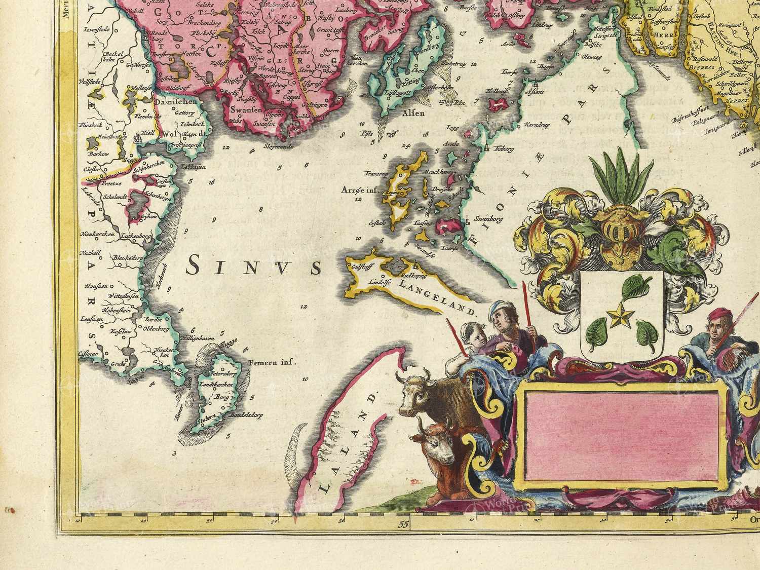 Map bottom left quadrant