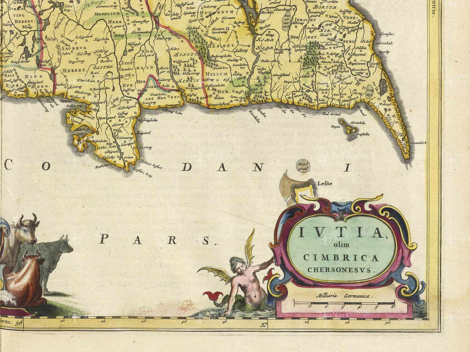Map bottom right quadrant