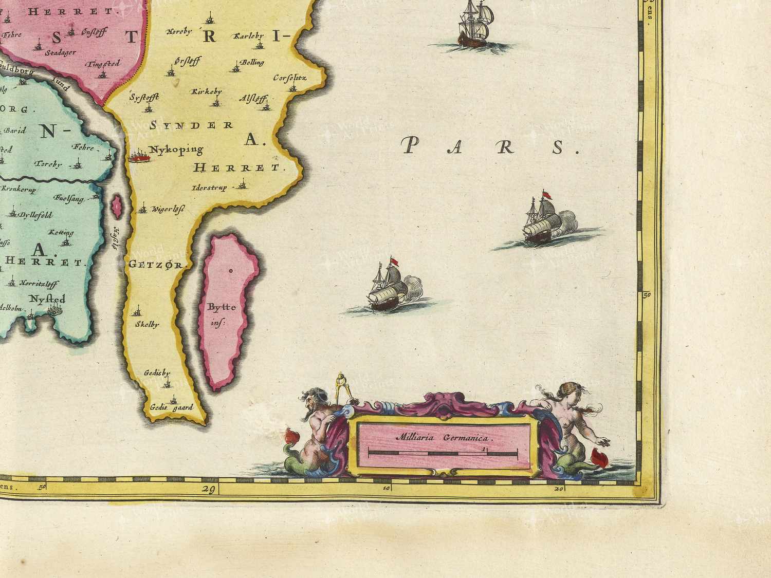 Map bottom right quadrant